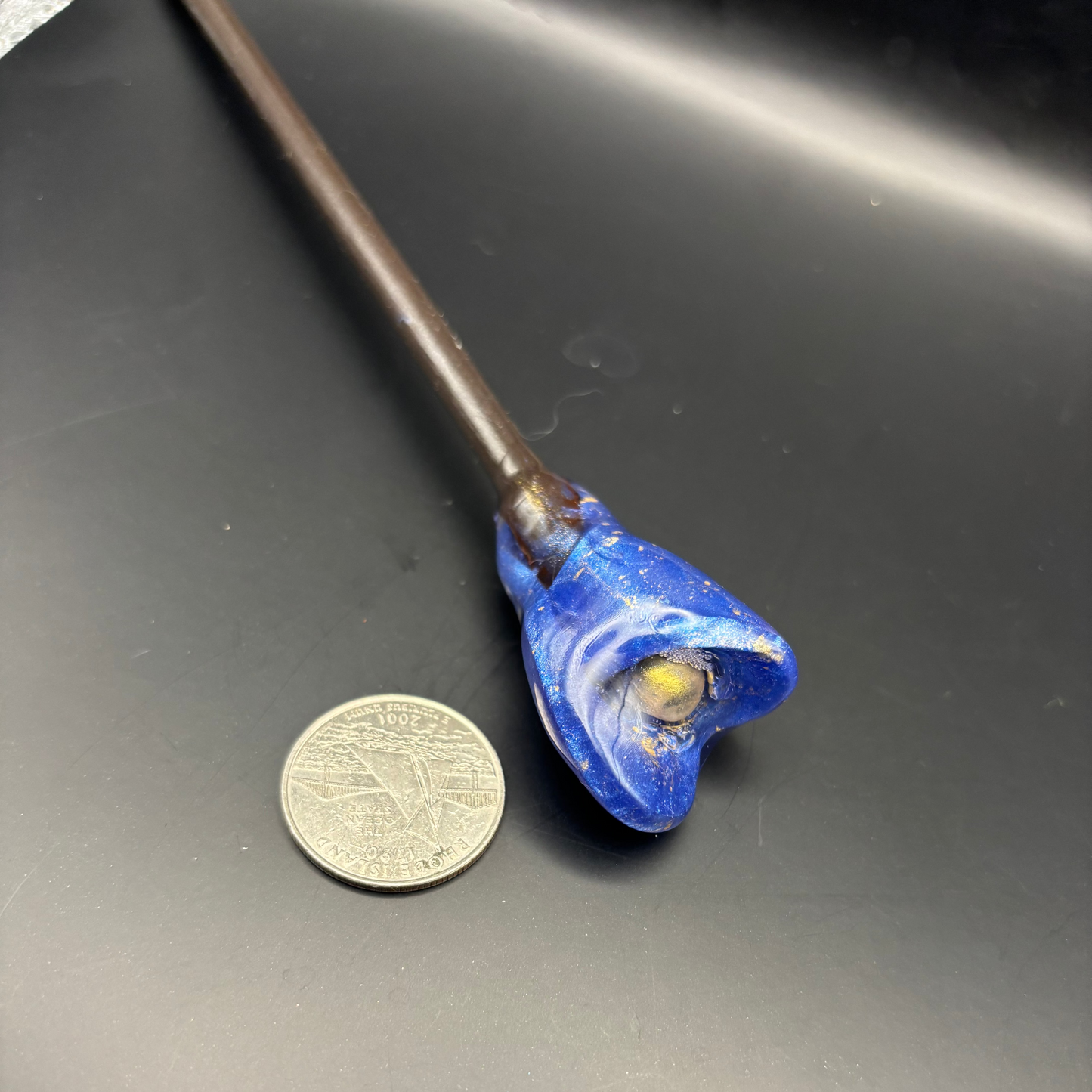 Flower Hair Stick - Handmade Resin Sculpture
